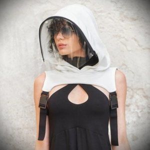 The Haught Hood - Protective Shield Hood- White